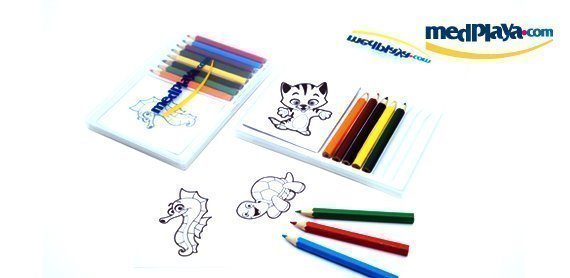 medplaya - amigo card - notebook con matite